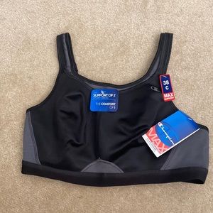 Women’s Champion All-Out Support Wireless Sports Bra Black 38 C